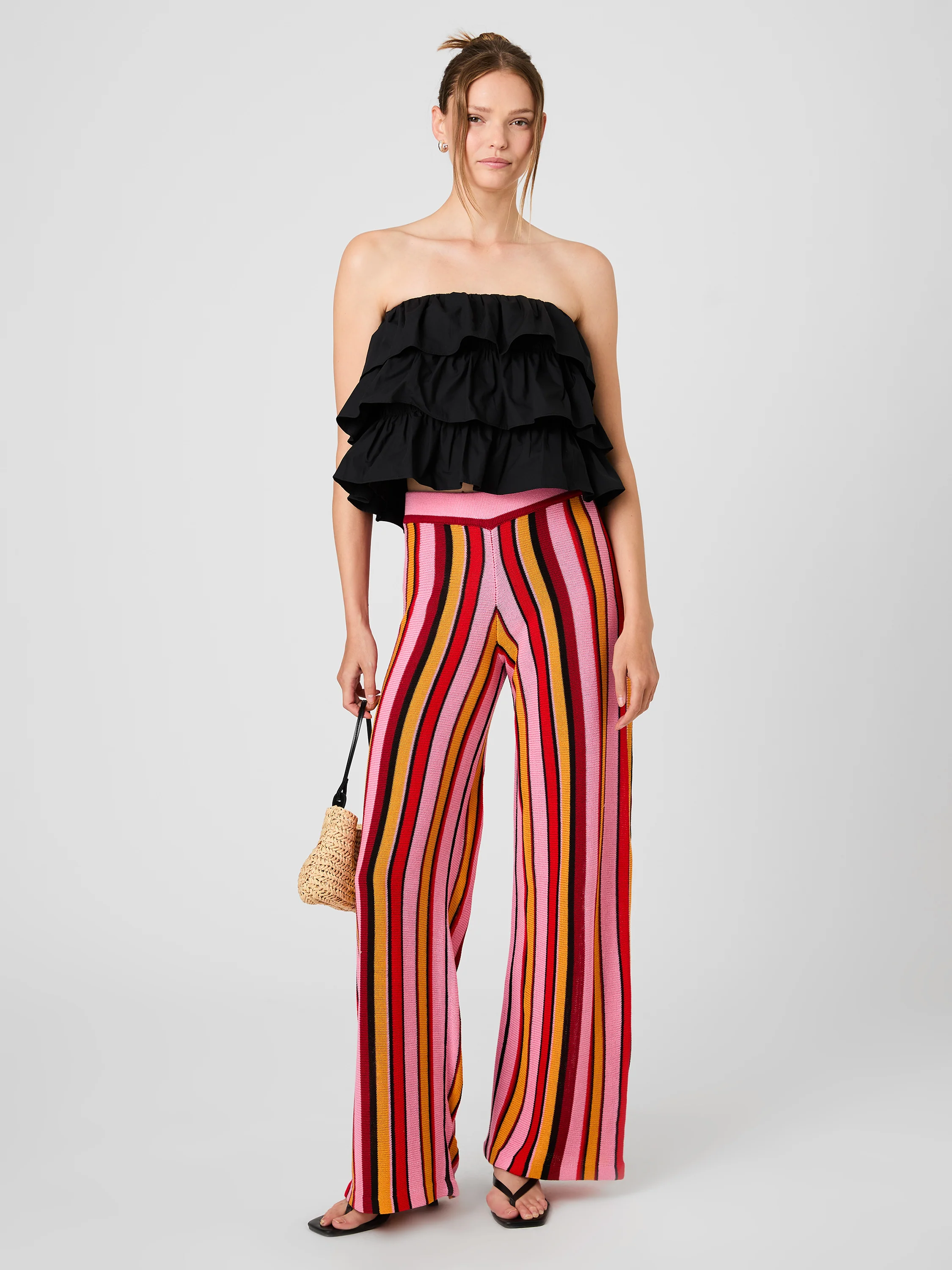MOTLEY KNIT FLARE PANTS - Image 2
