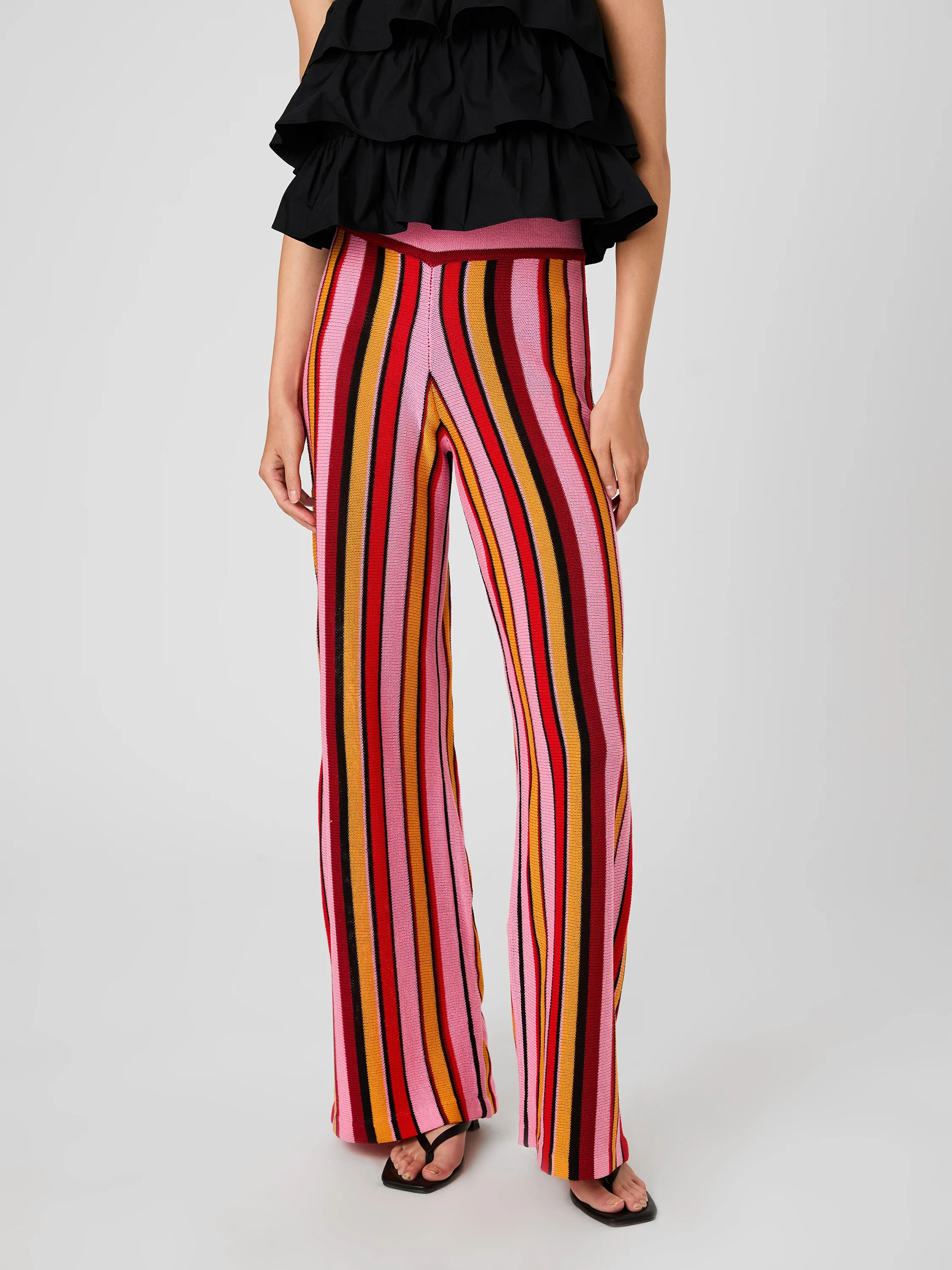 MOTLEY KNIT FLARE PANTS - Image 3