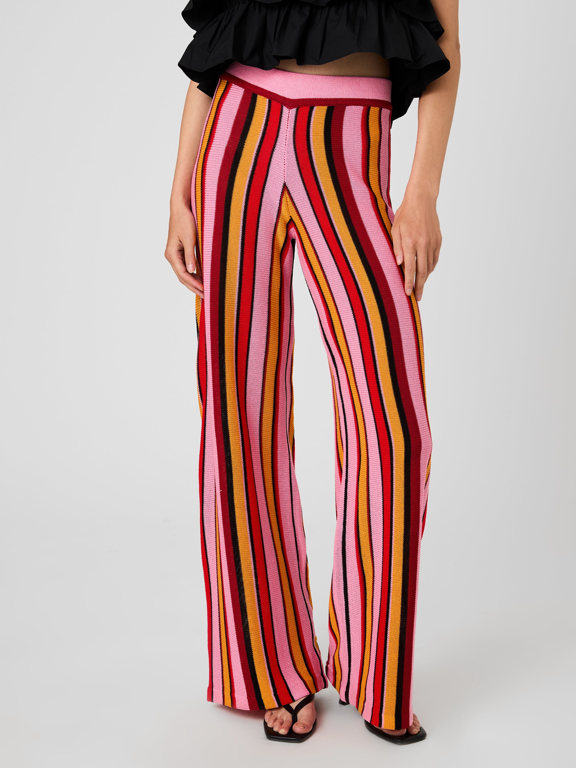 MOTLEY KNIT FLARE PANTS - Image 9
