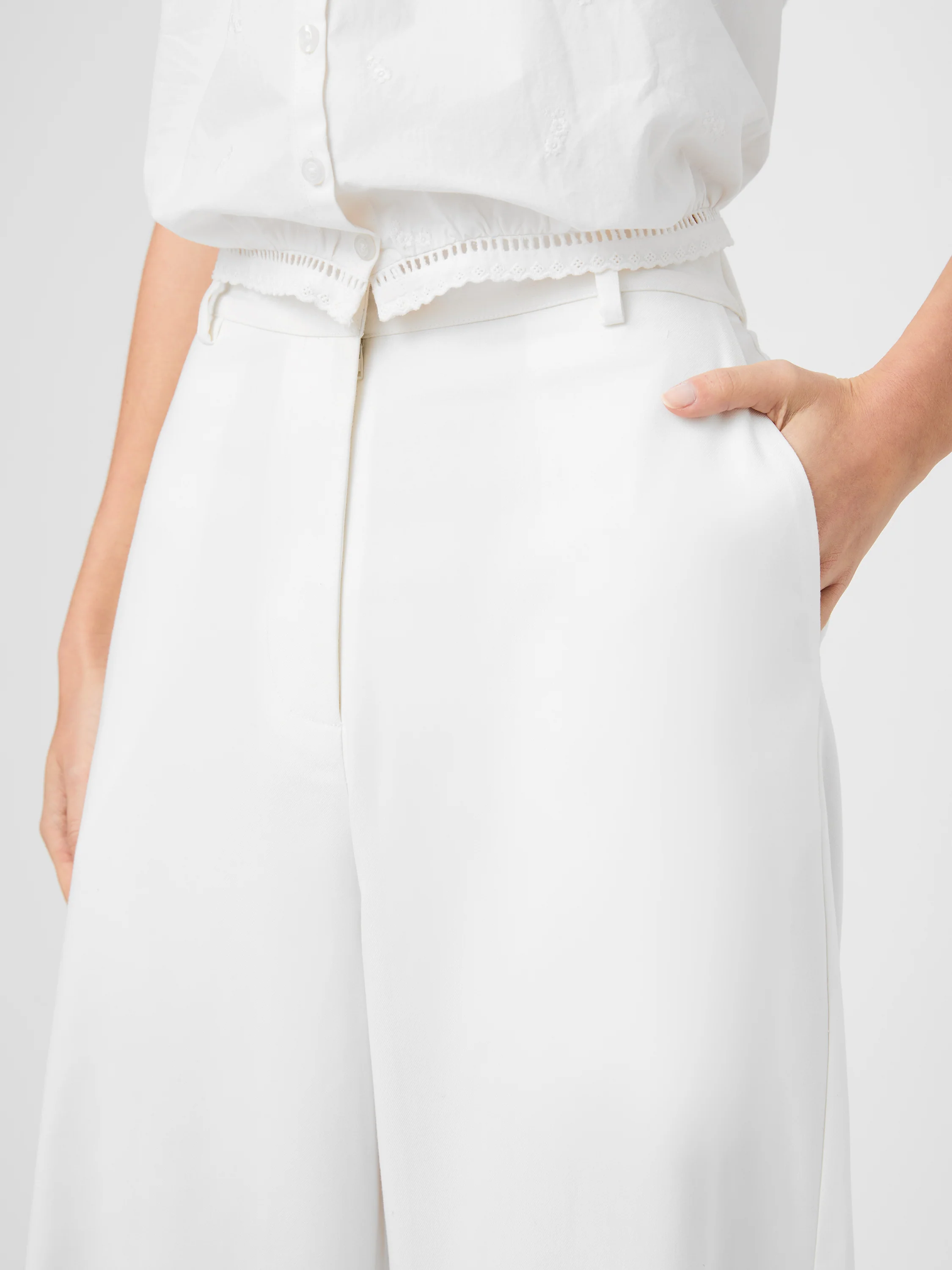 LIGHTWEIGHT TWILL RELAXED TROUSERS - Image 3
