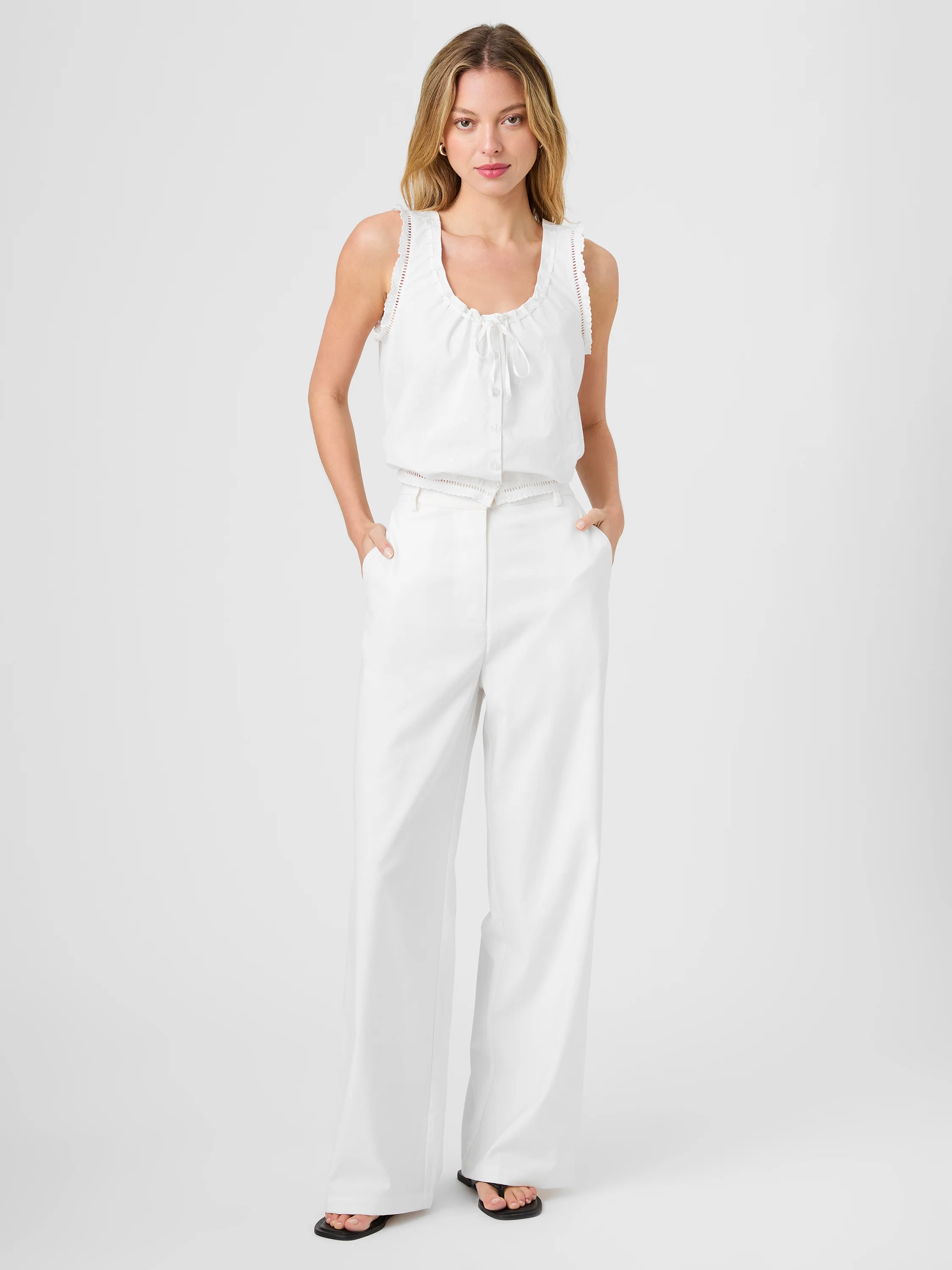 LIGHTWEIGHT TWILL RELAXED TROUSERS - Image 4