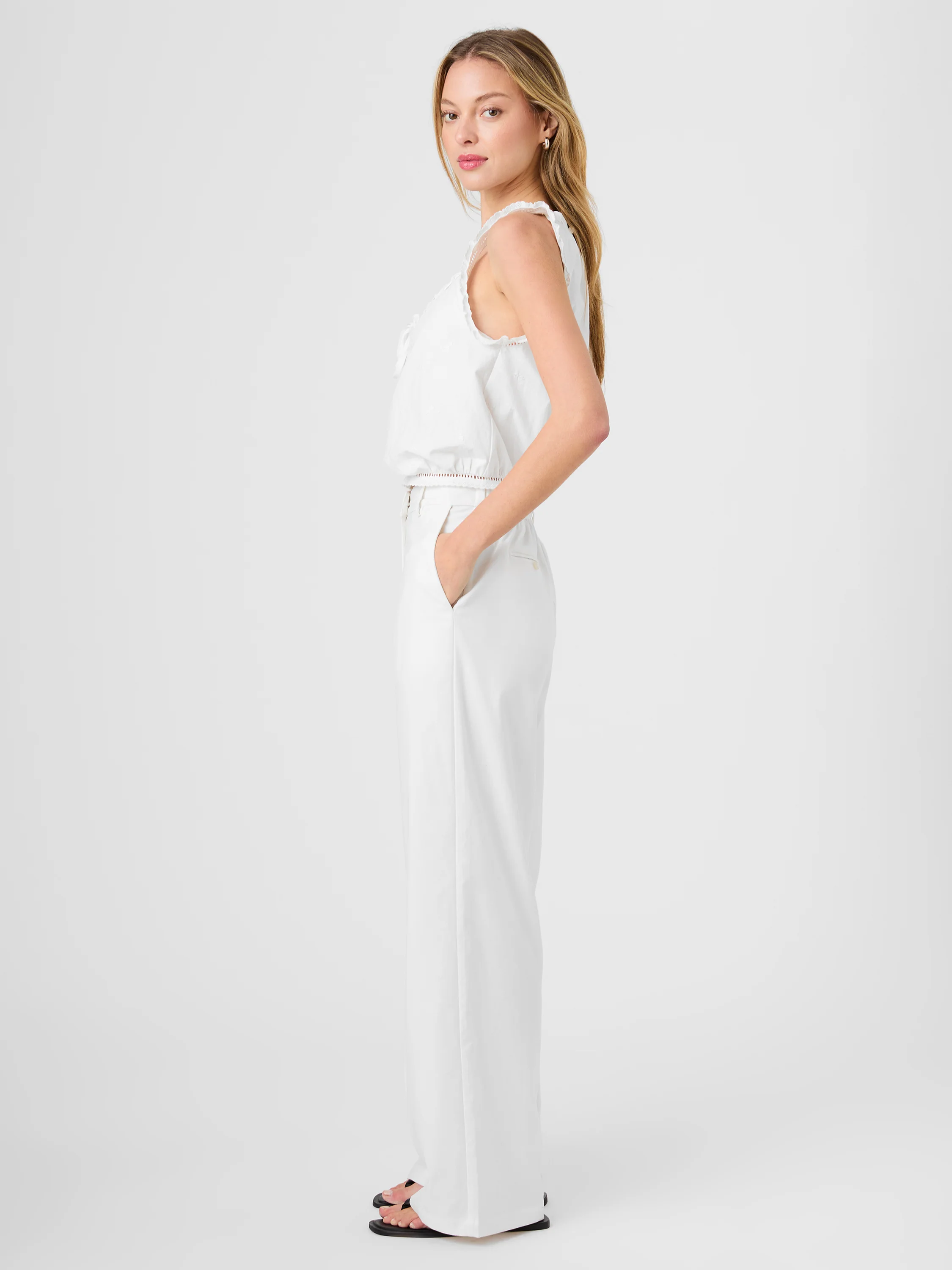 LIGHTWEIGHT TWILL RELAXED TROUSERS - Image 6