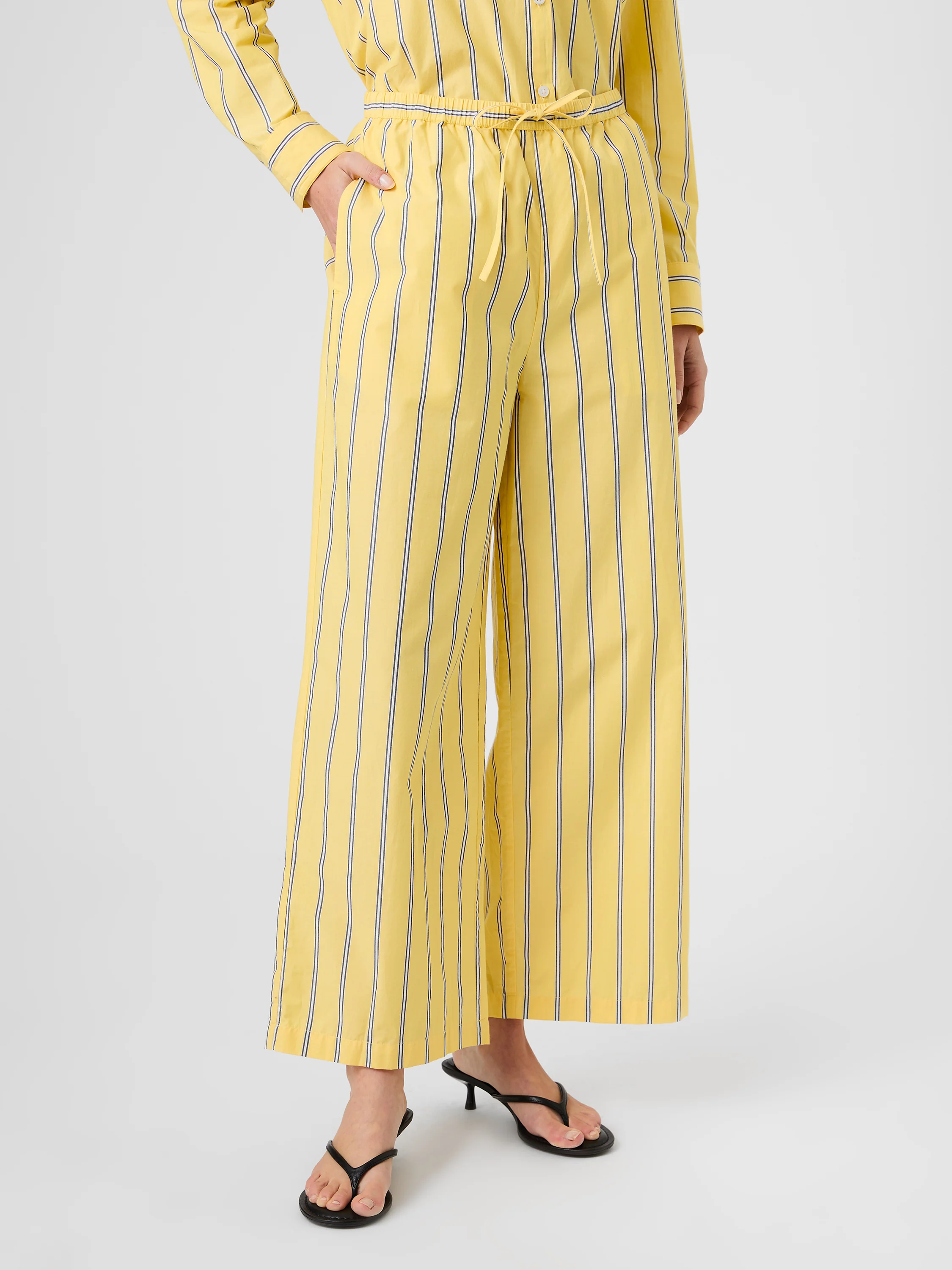 RHODES POPLIN NICO STRIPE DRAWSTRING PANT - Image 3