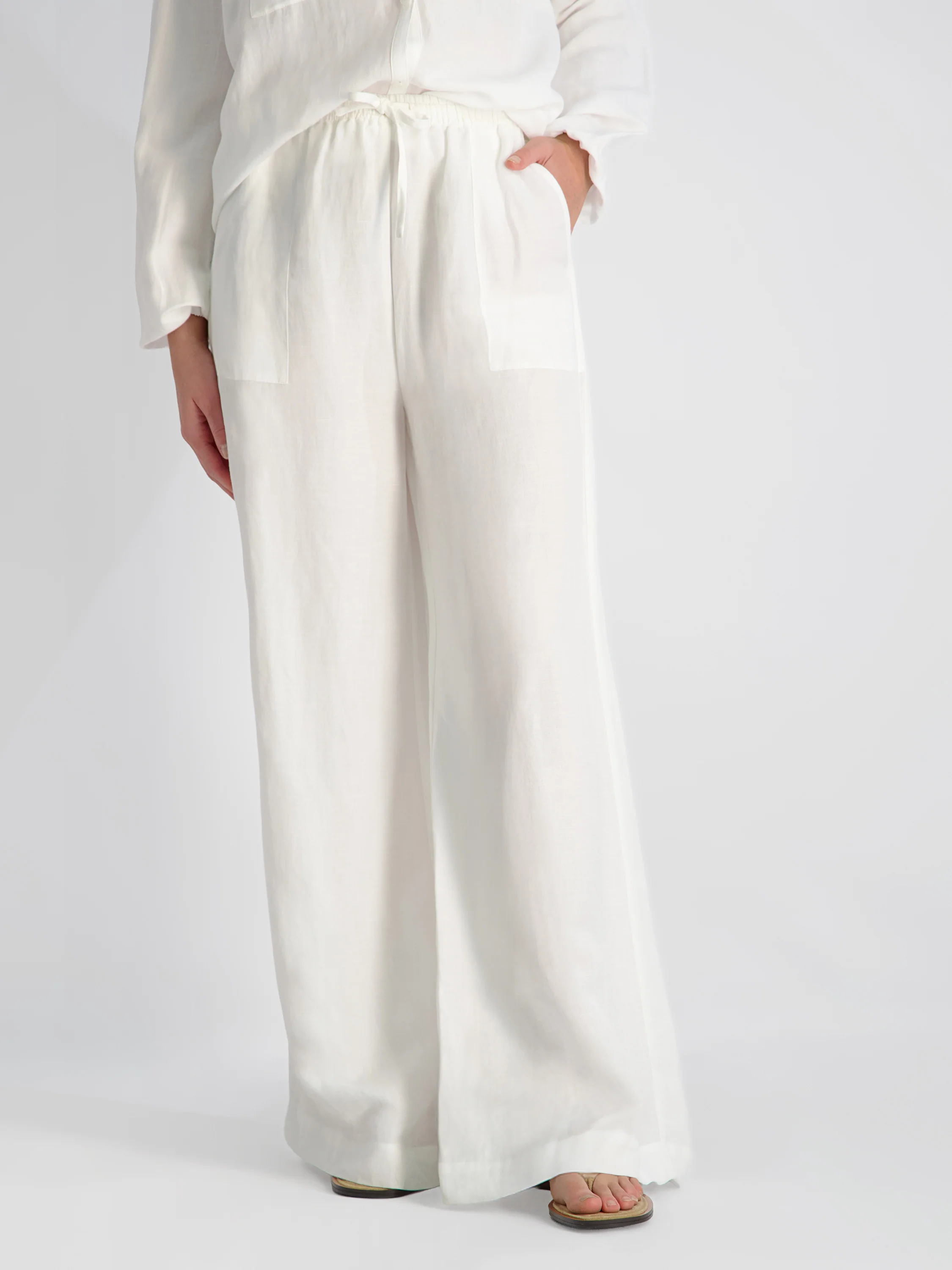 COOPER LINEN WIDE LEG PANTS - Image 2