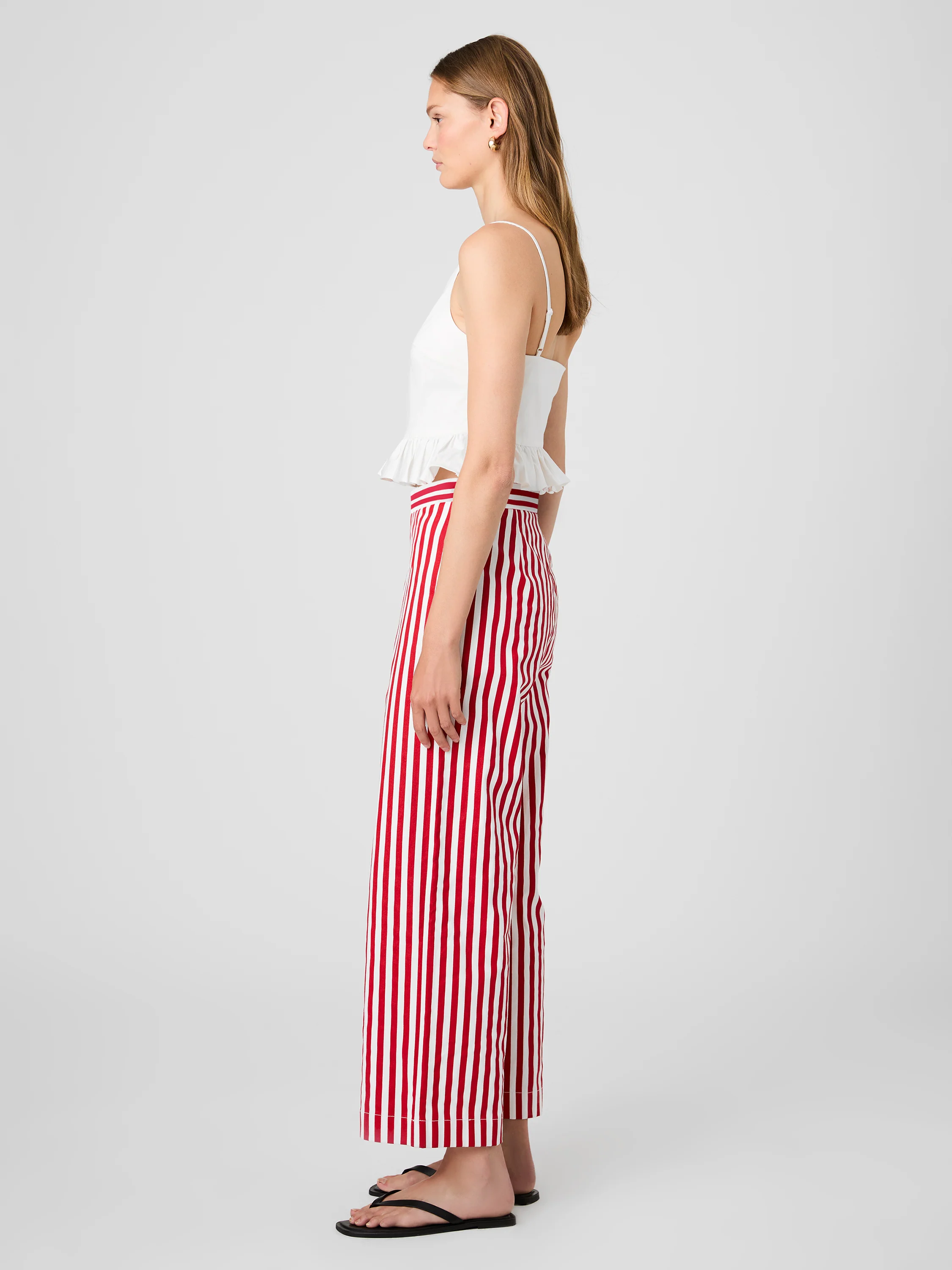 KELLER COTTON STRIPED TROUSERS - Image 5