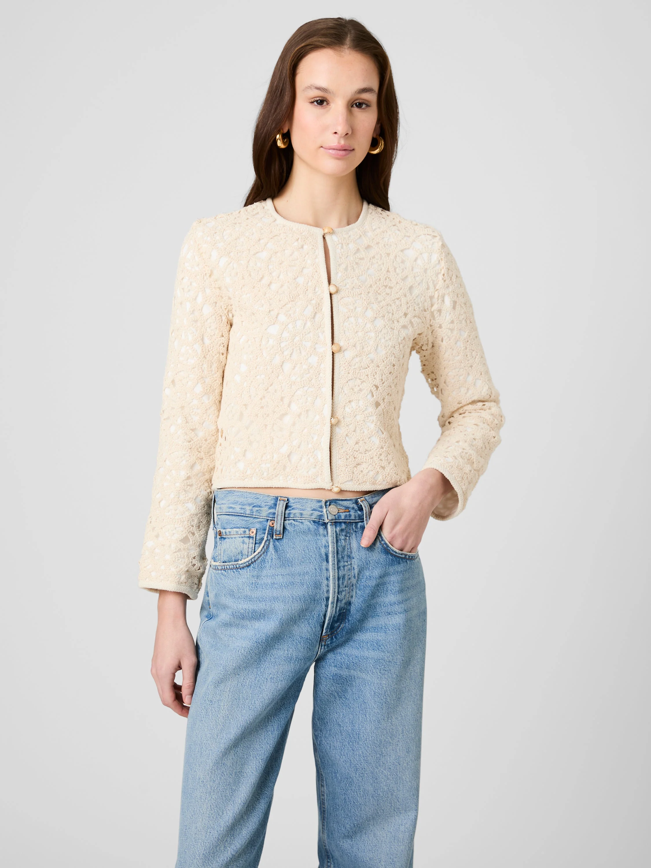 GEO SHELL TEXTURE WOVEN SLIM JACKET