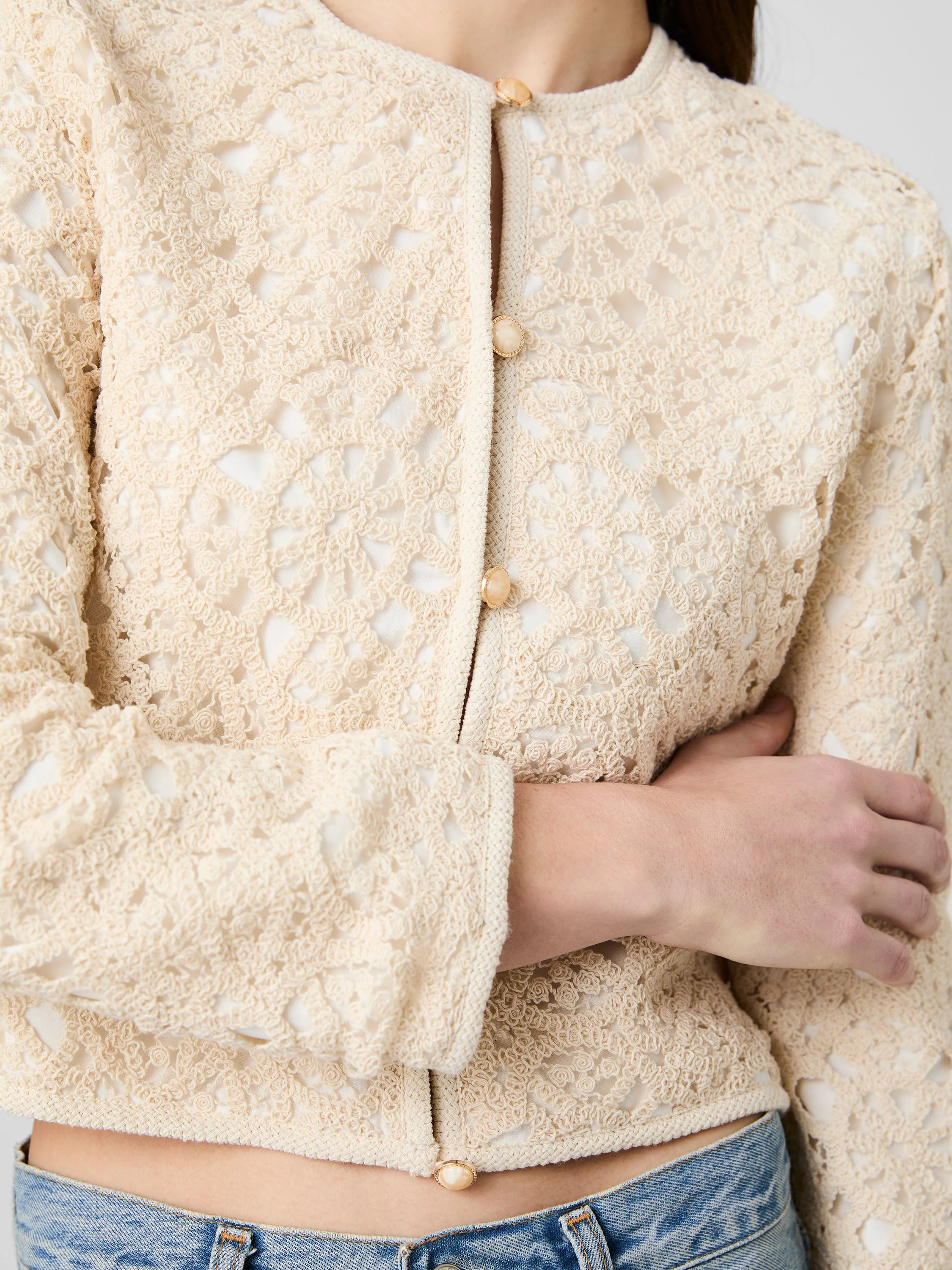 GEO SHELL TEXTURE WOVEN SLIM JACKET - Image 2