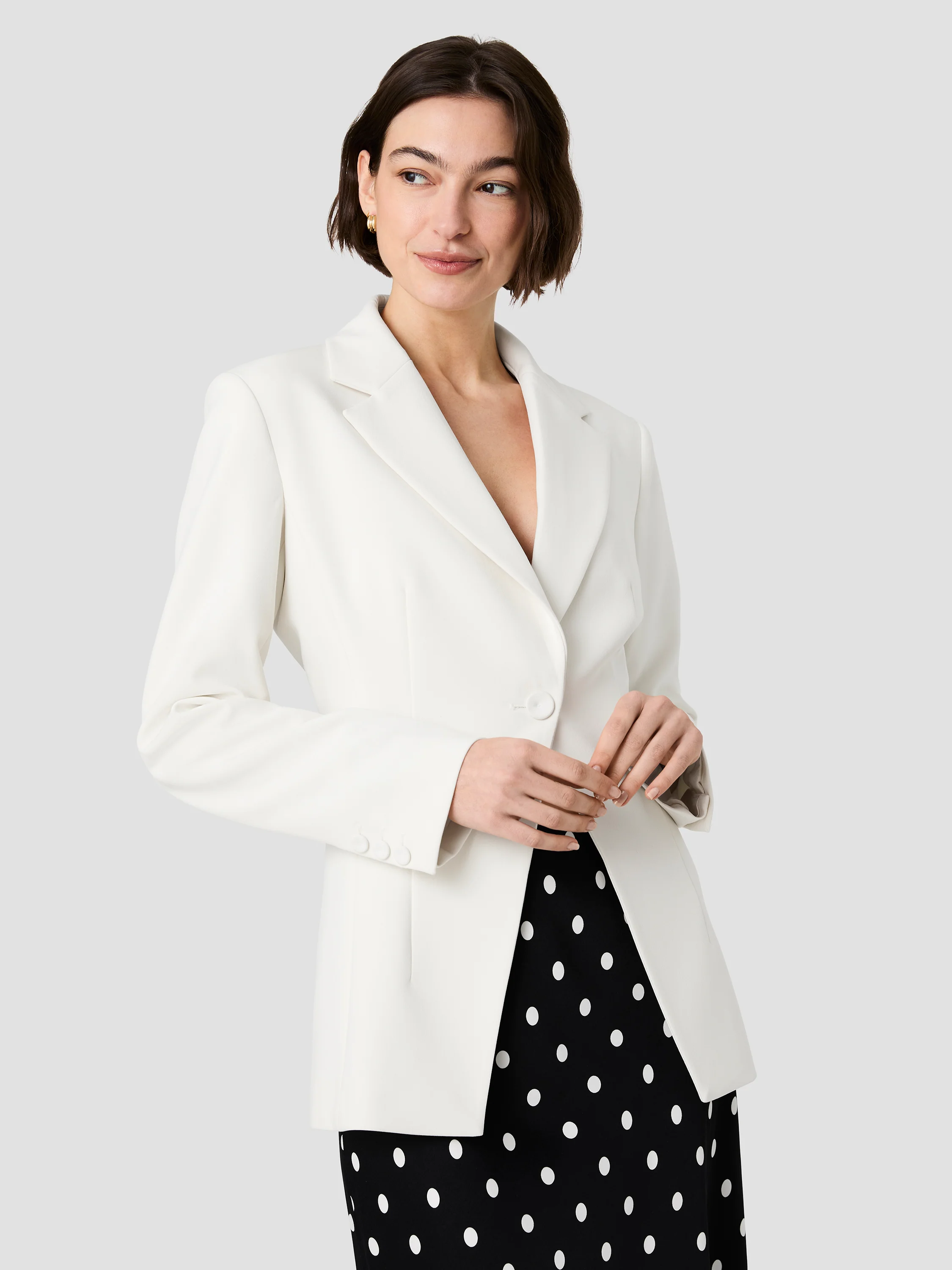 AZRA TWILL CINCHED BLAZER - Image 3