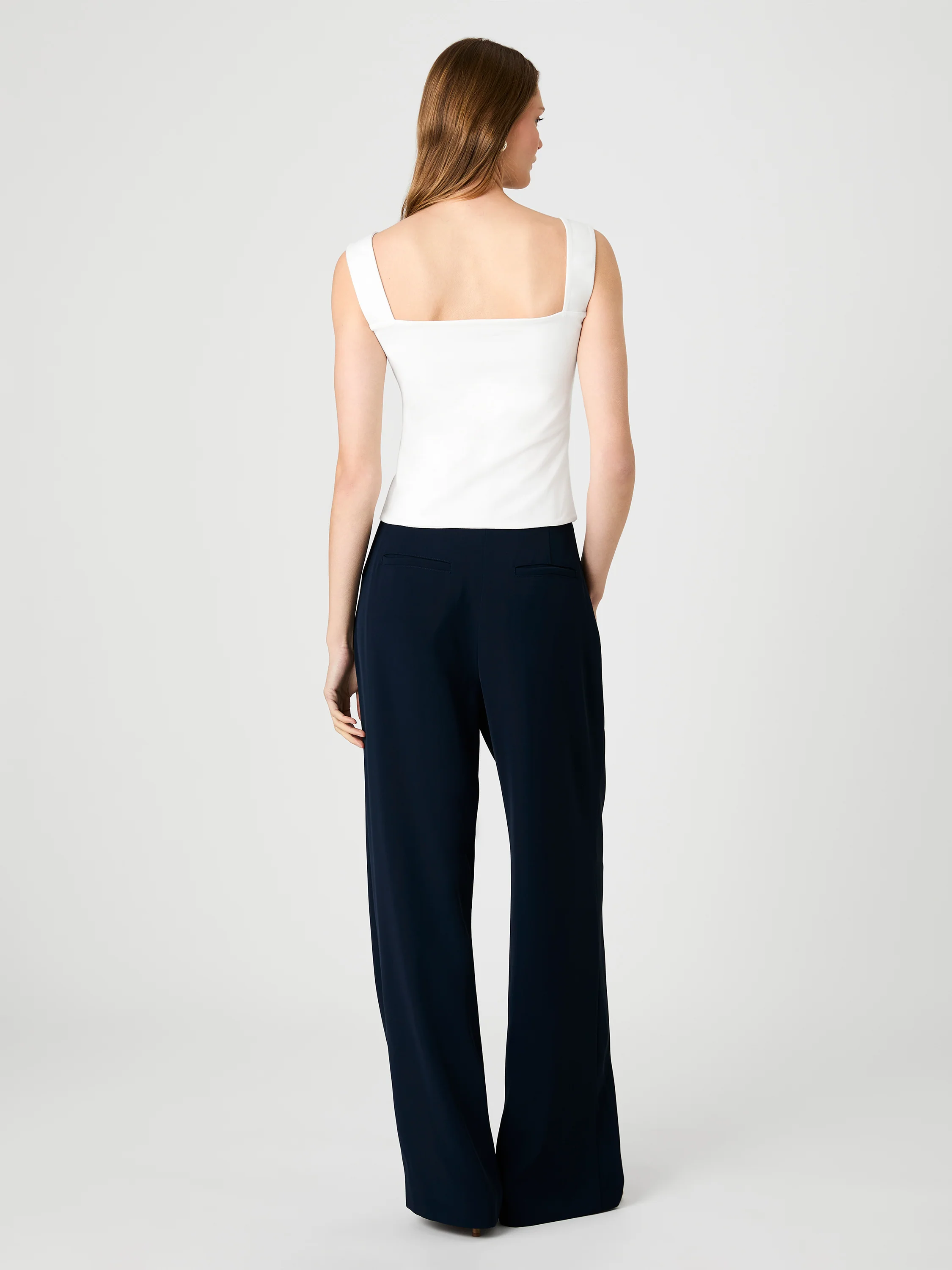 MAISIE JERSEY KNIT RUCHED FRONT TANK - Image 4