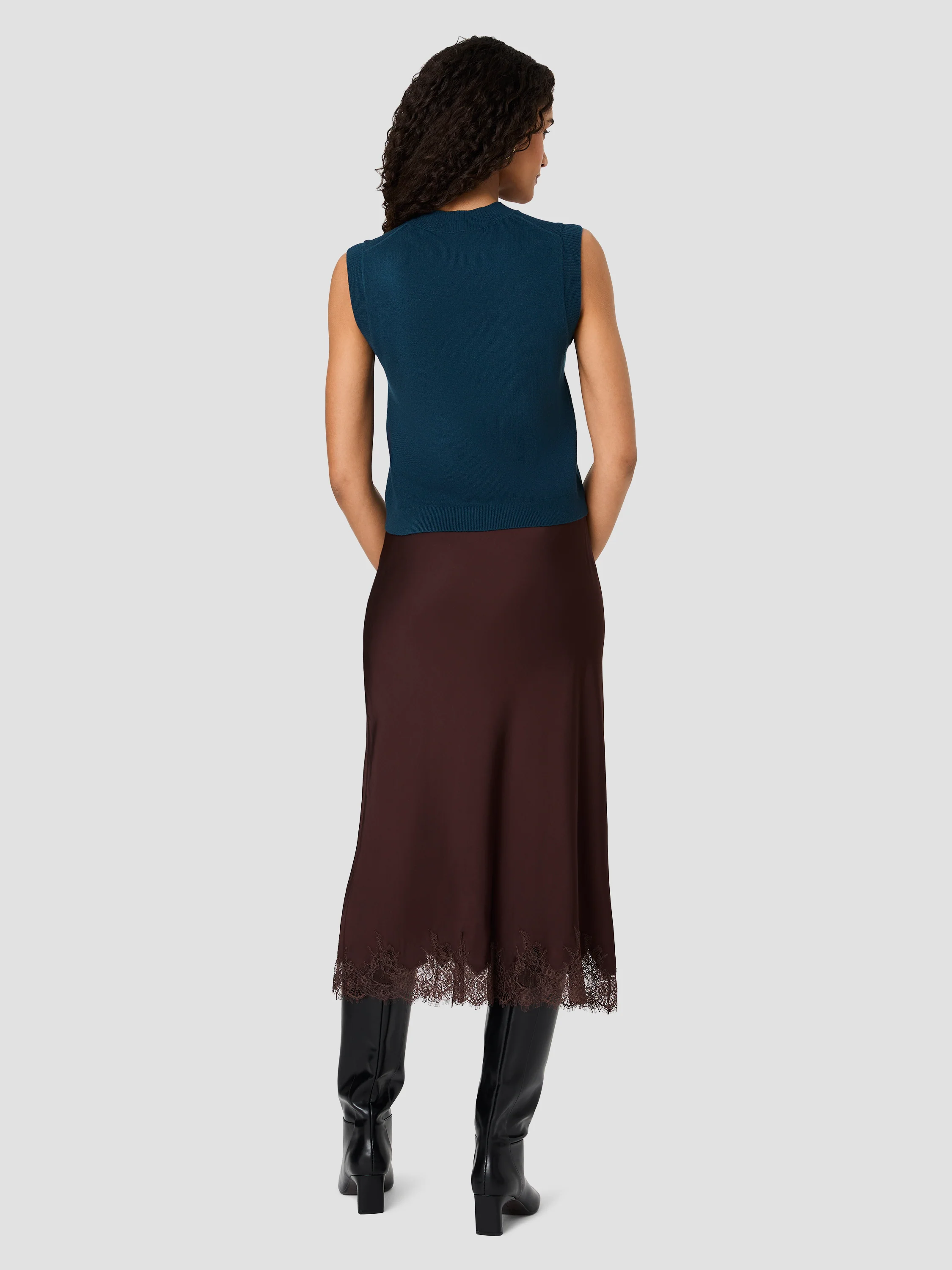 BABYSOFT VERTICAL TICK CREW NECK SLEEVELESS TOP - Image 5