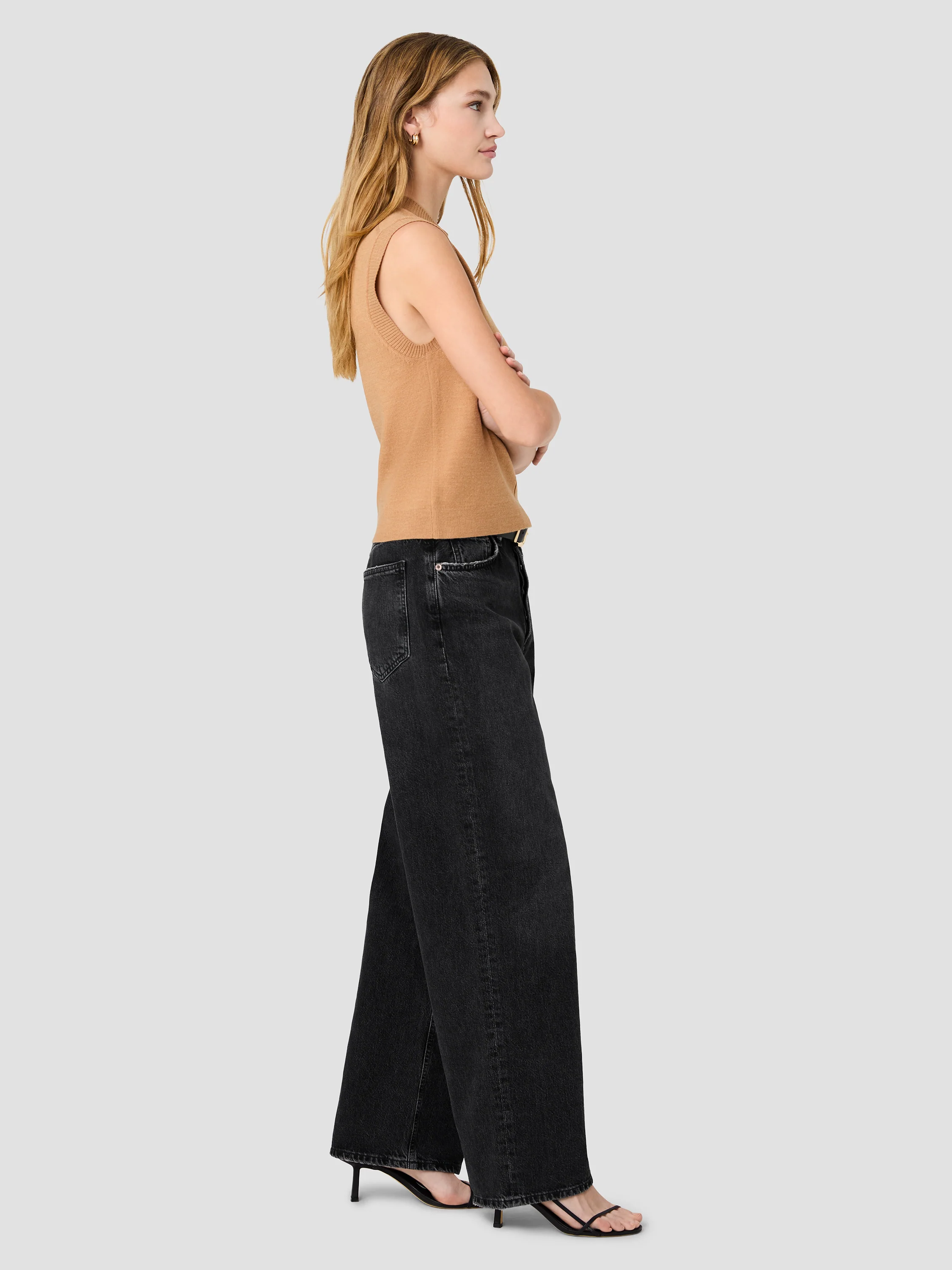 BABYSOFT VERTICAL TICK CREW NECK SLEEVELESS TOP - Image 5