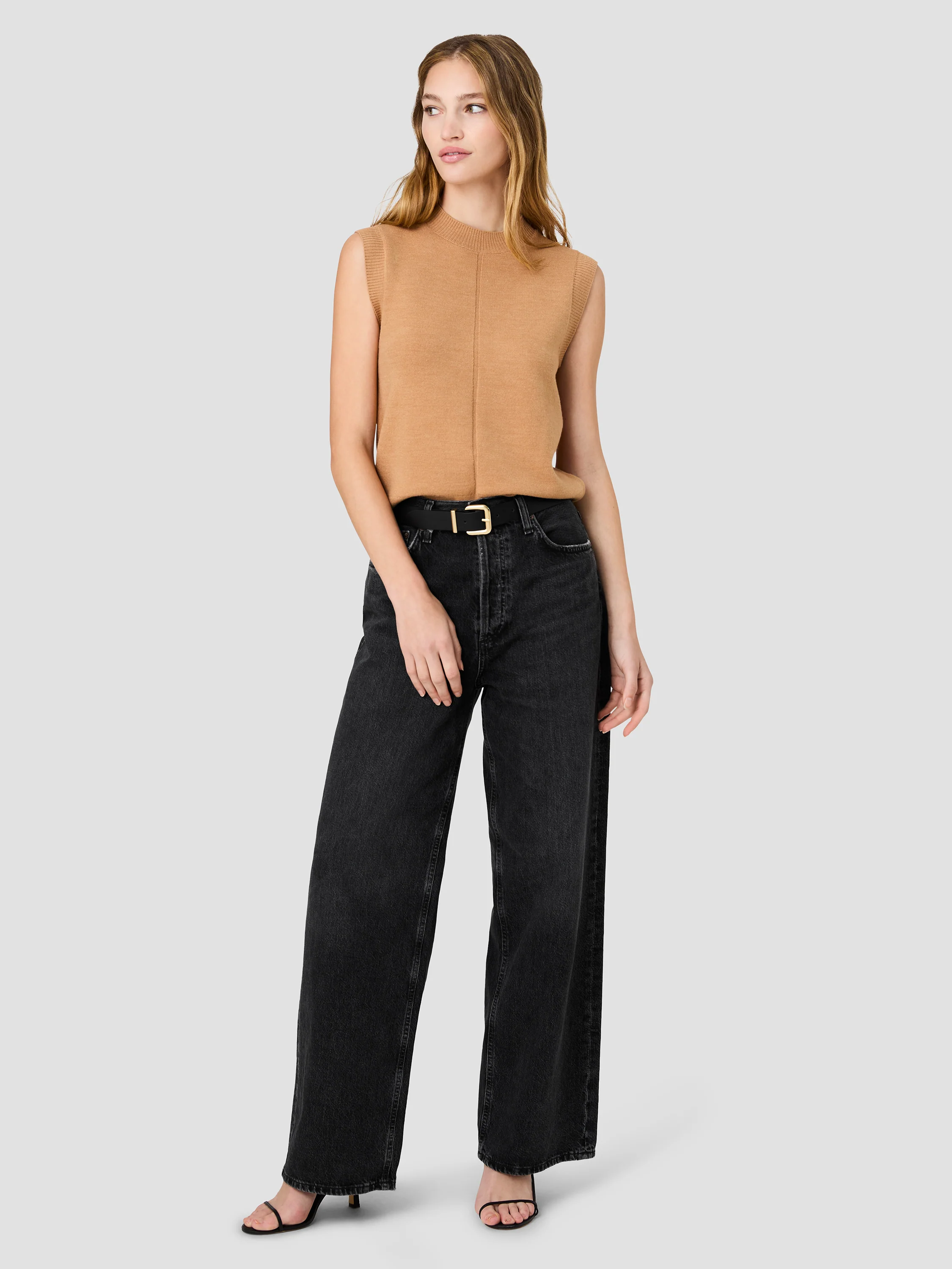 BABYSOFT VERTICAL TICK CREW NECK SLEEVELESS TOP - Image 6