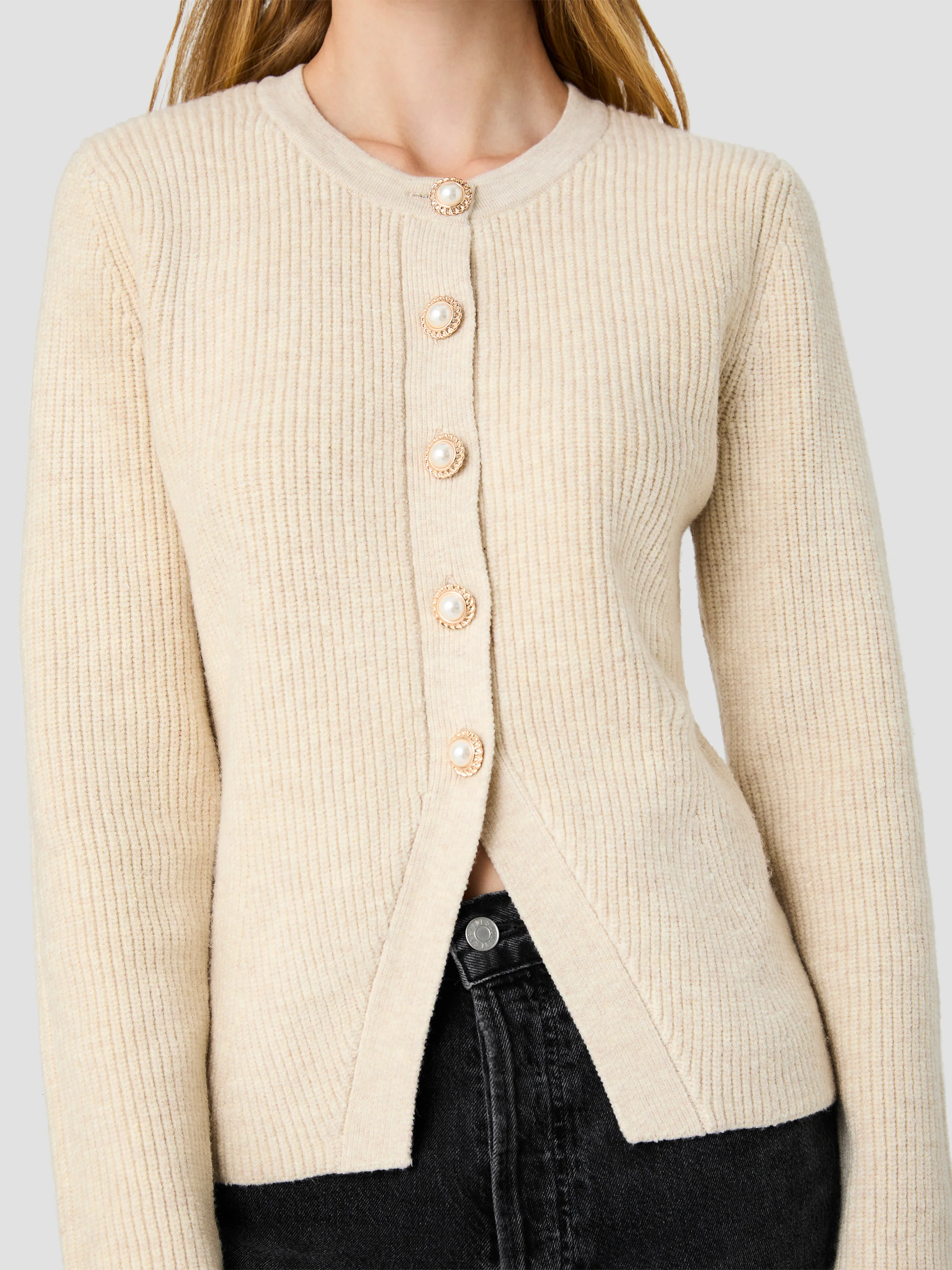 MARLEY KNIT BUTTON FRONT TOP - Image 3