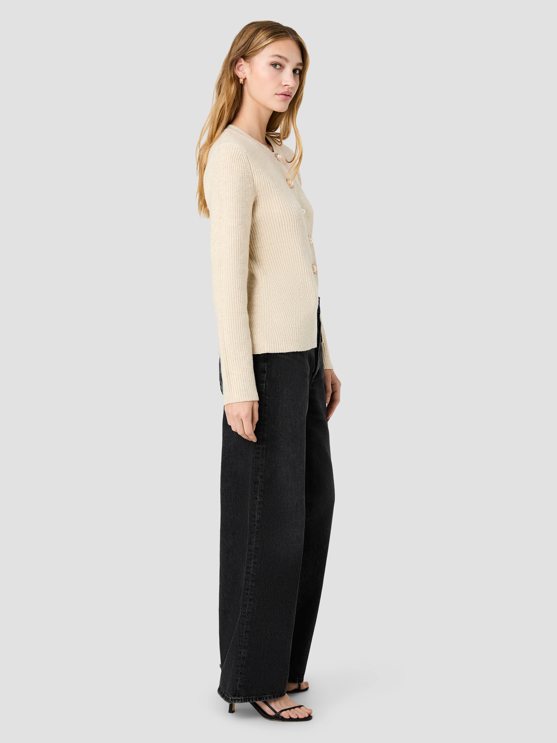 MARLEY KNIT BUTTON FRONT TOP - Image 5