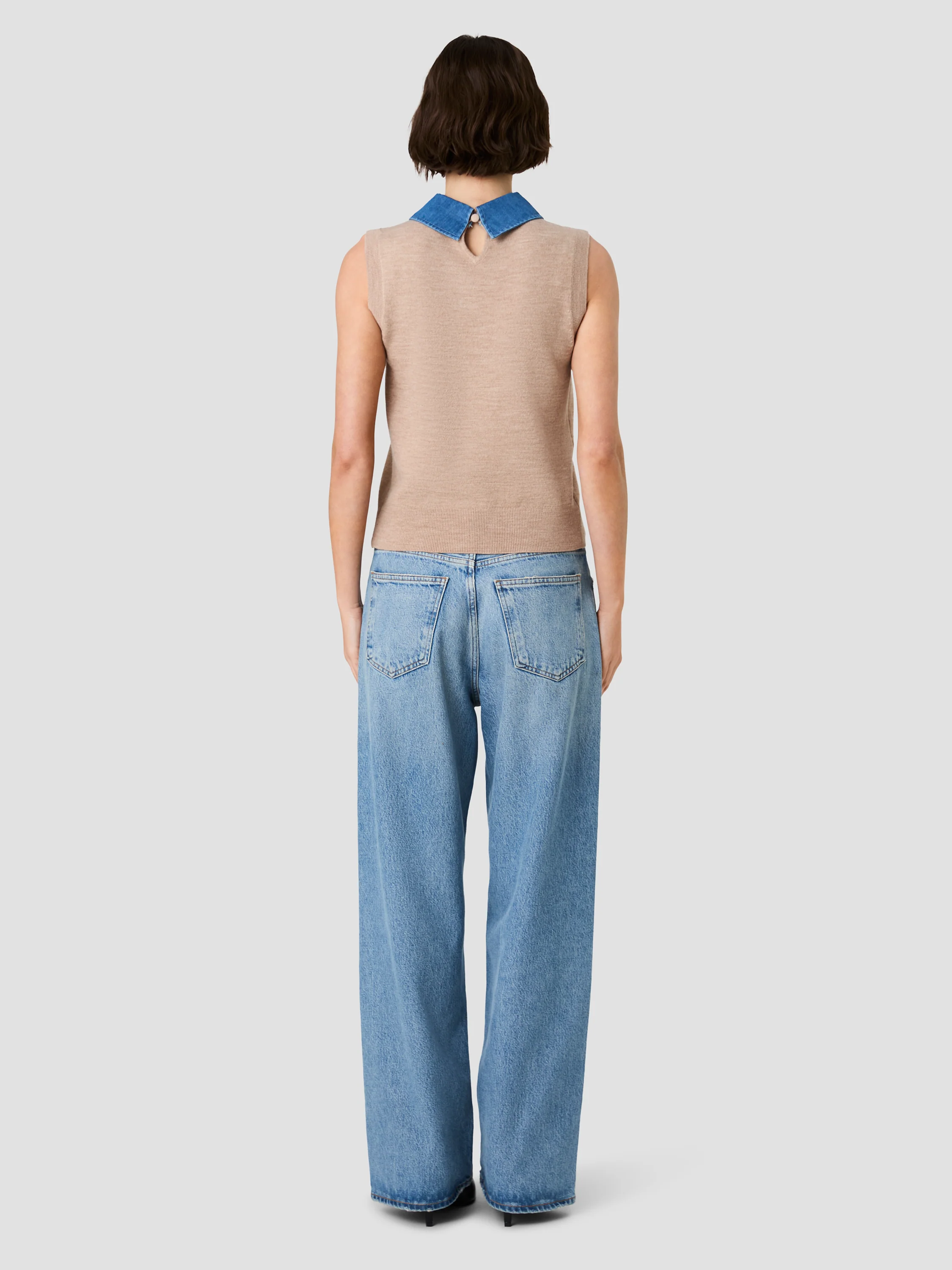 BABYSOFT COLLARED KNIT VEST - Image 4