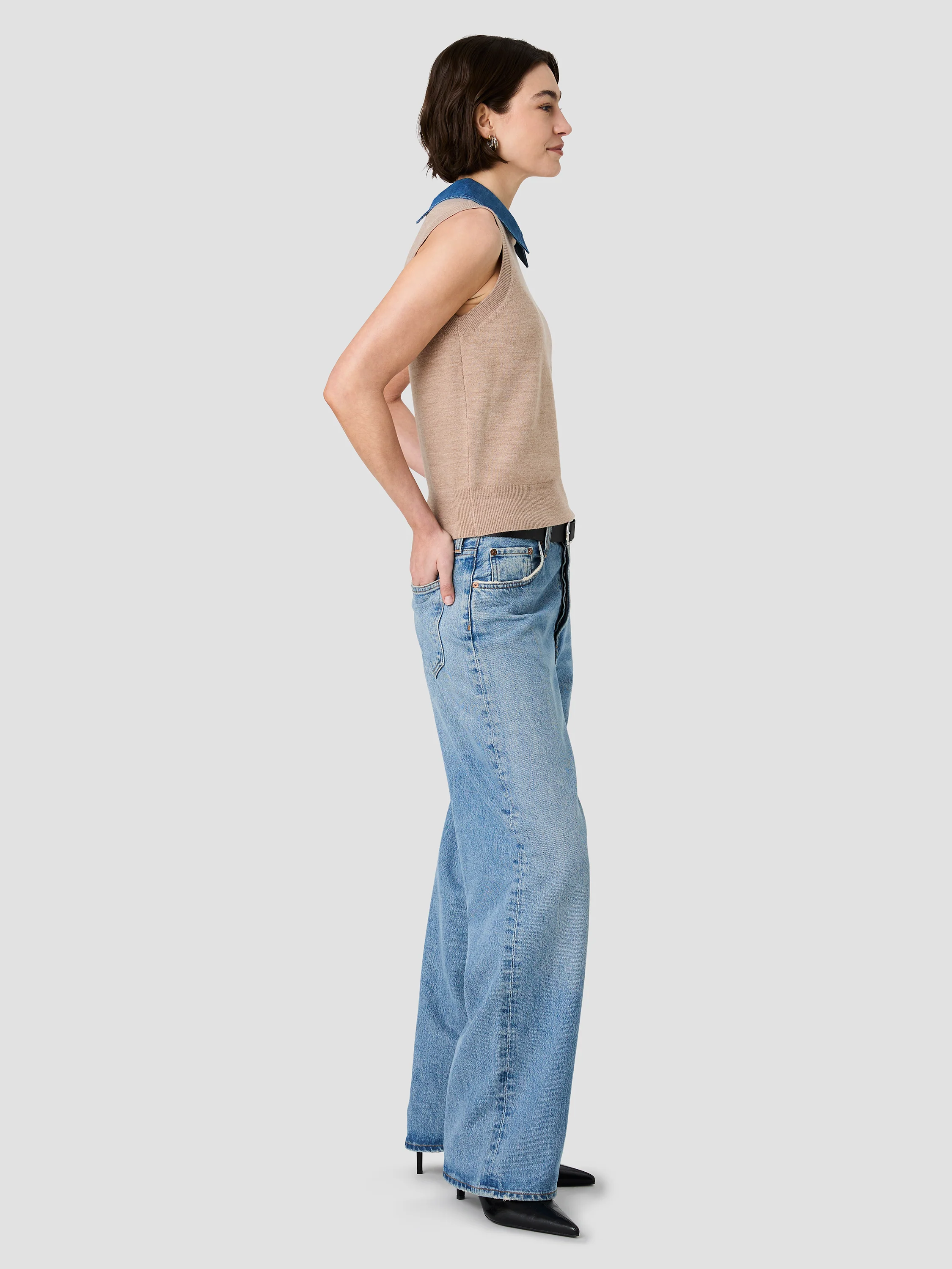 BABYSOFT COLLARED KNIT VEST - Image 5