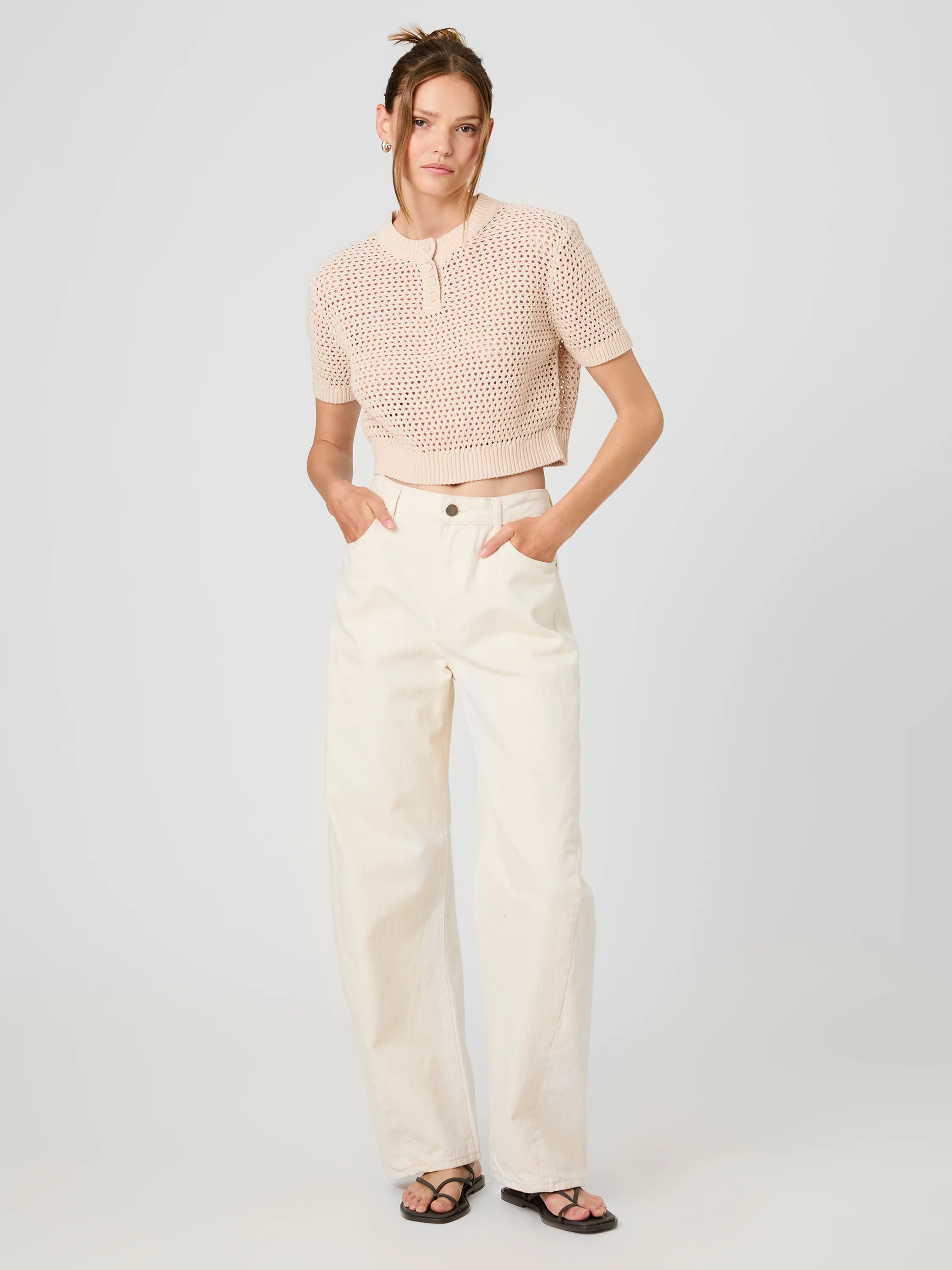 TEDDY ALL OVER KNIT SHORT SLEEVE TOP - Image 7