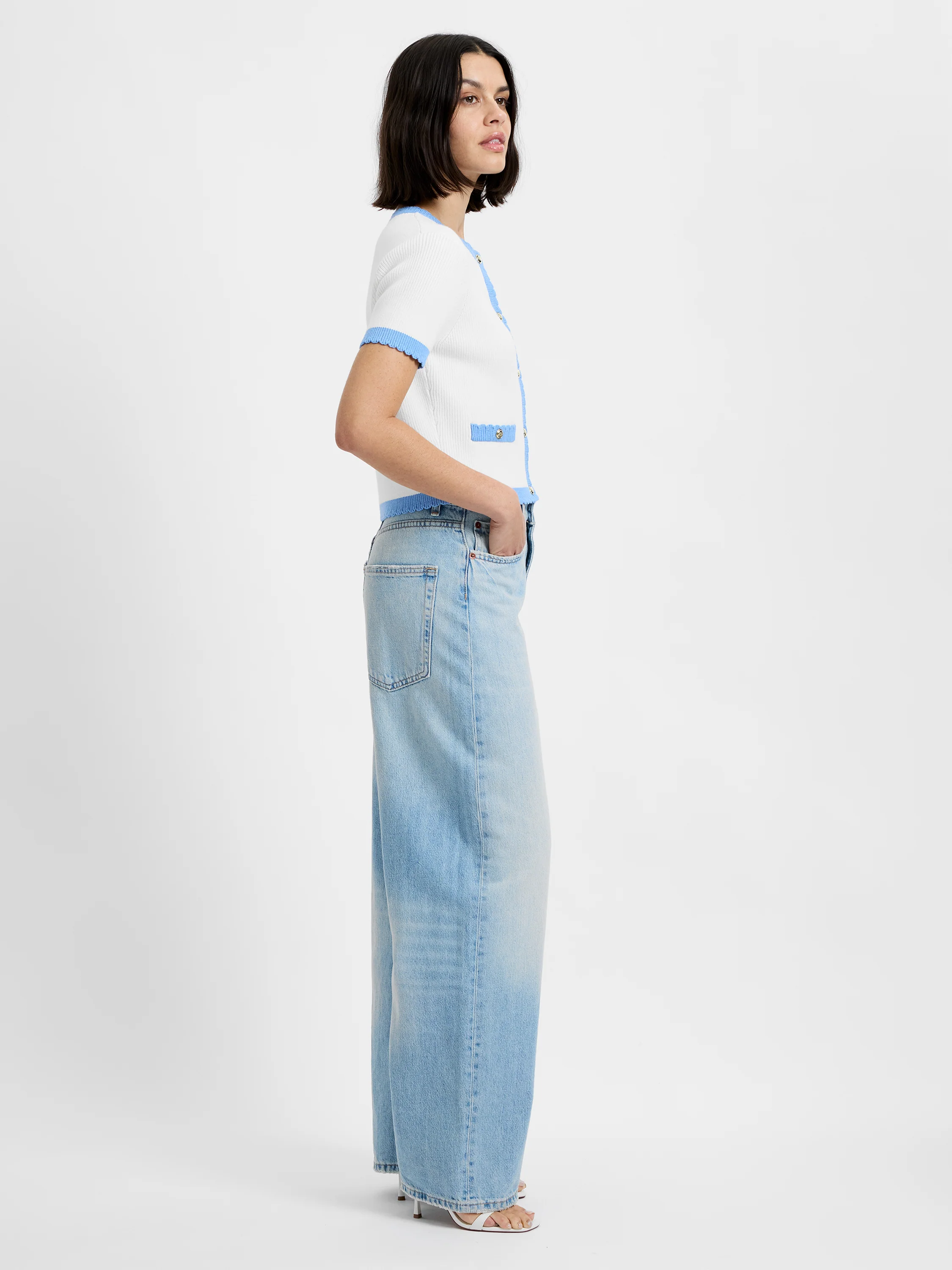 BENNET RIB KNIT SHORT SLEEVE TOP - Image 5