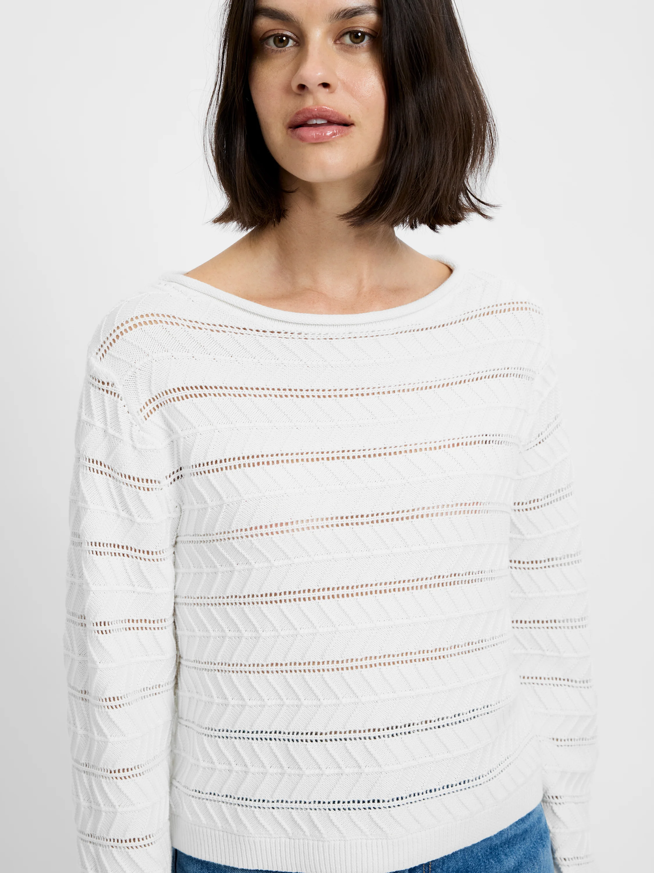 MOZART CROCHET STRIPE PULLOVER - Image 2