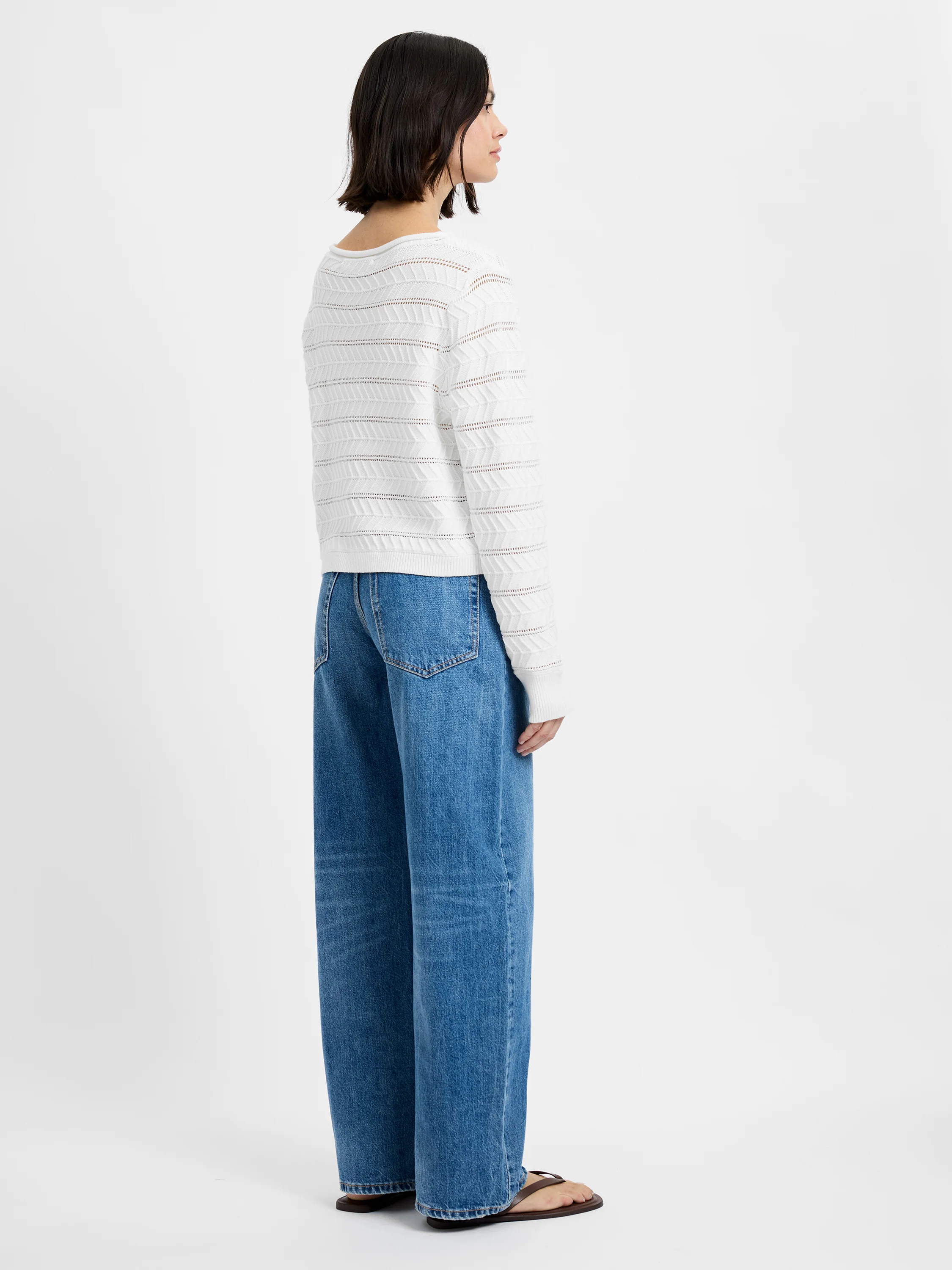 MOZART CROCHET STRIPE PULLOVER - Image 3