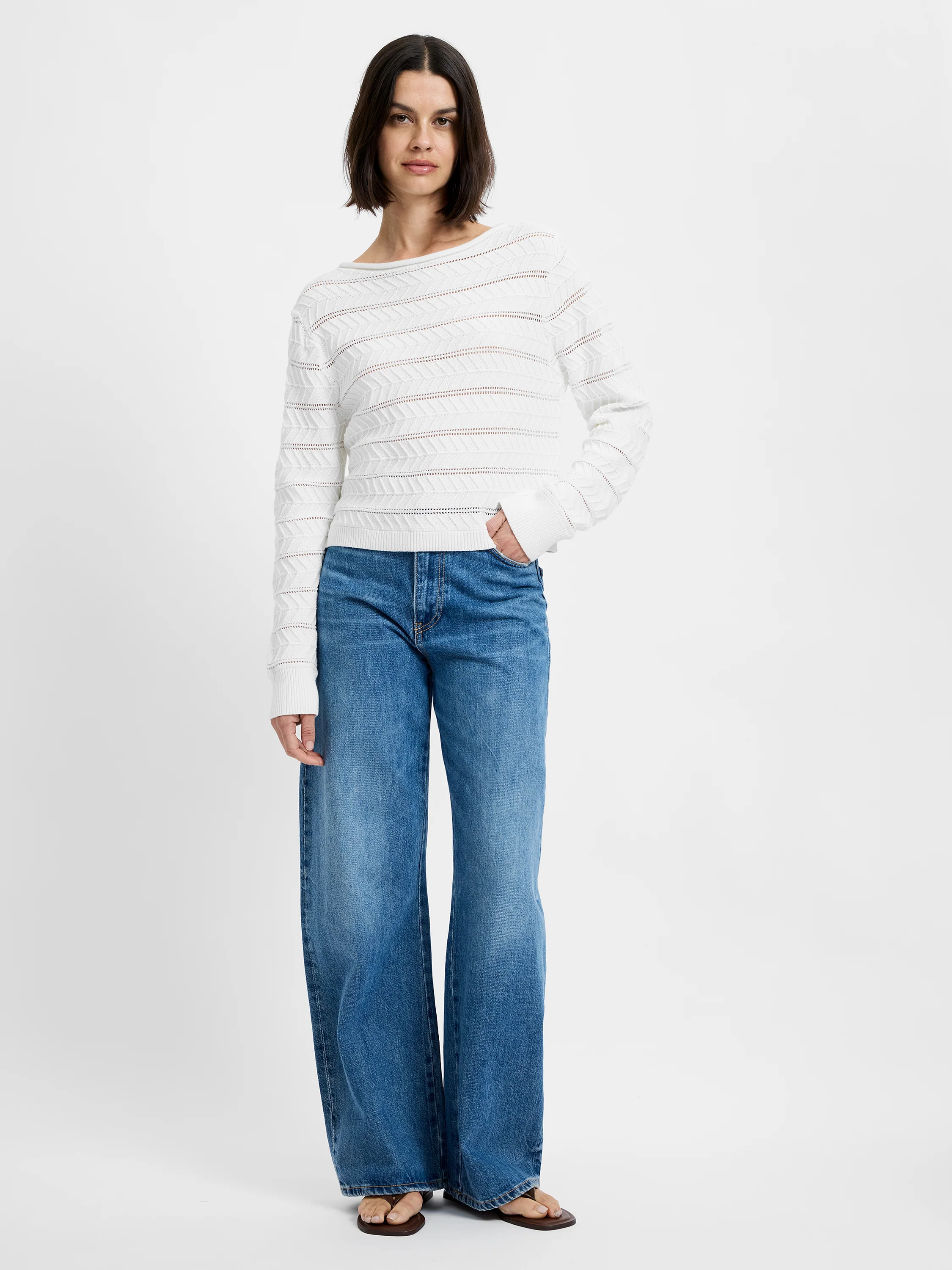 MOZART CROCHET STRIPE PULLOVER - Image 4
