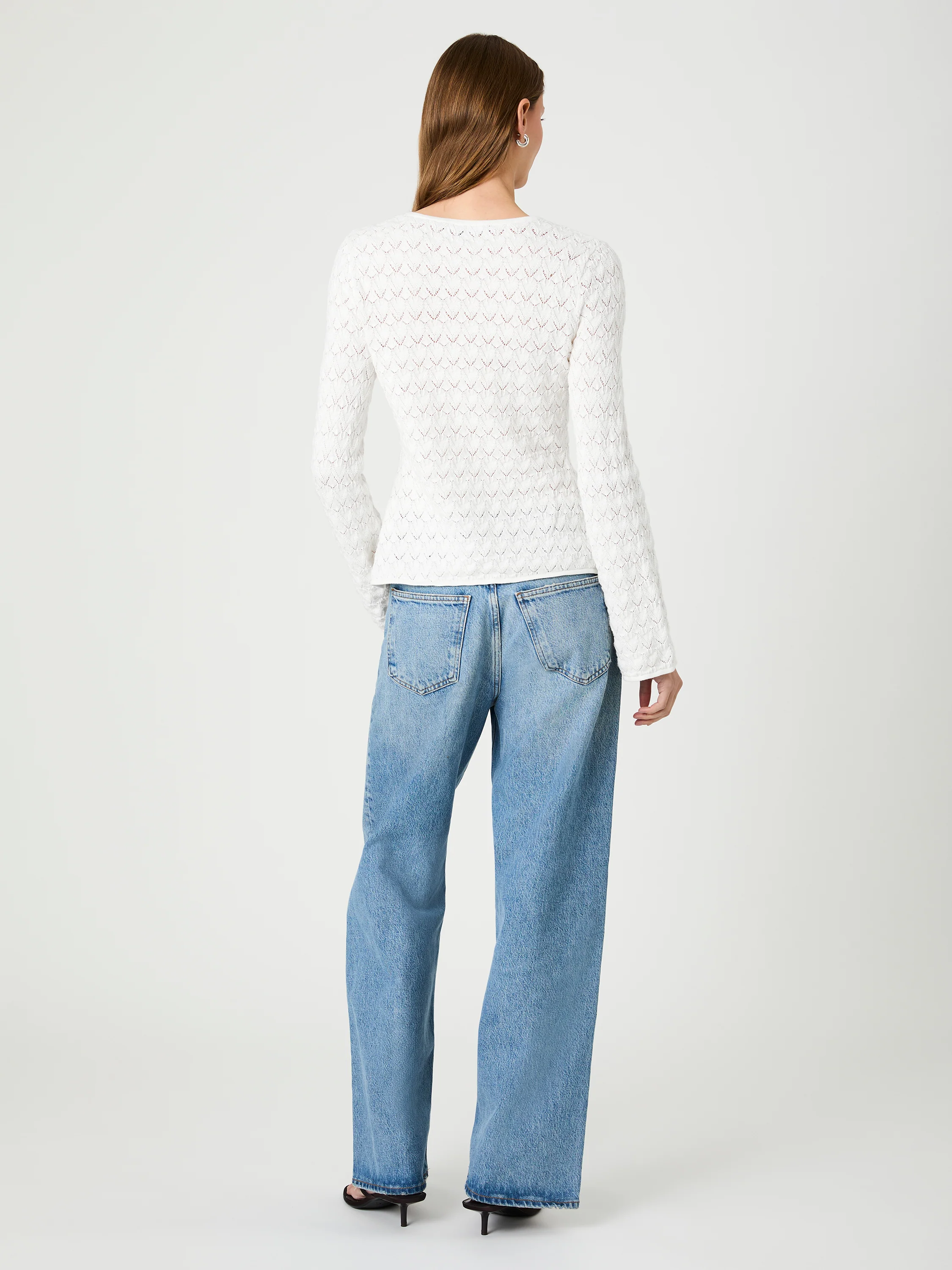 MOZART HEARTLEAF CROCHET LONG SLEEVE TOP - Image 4