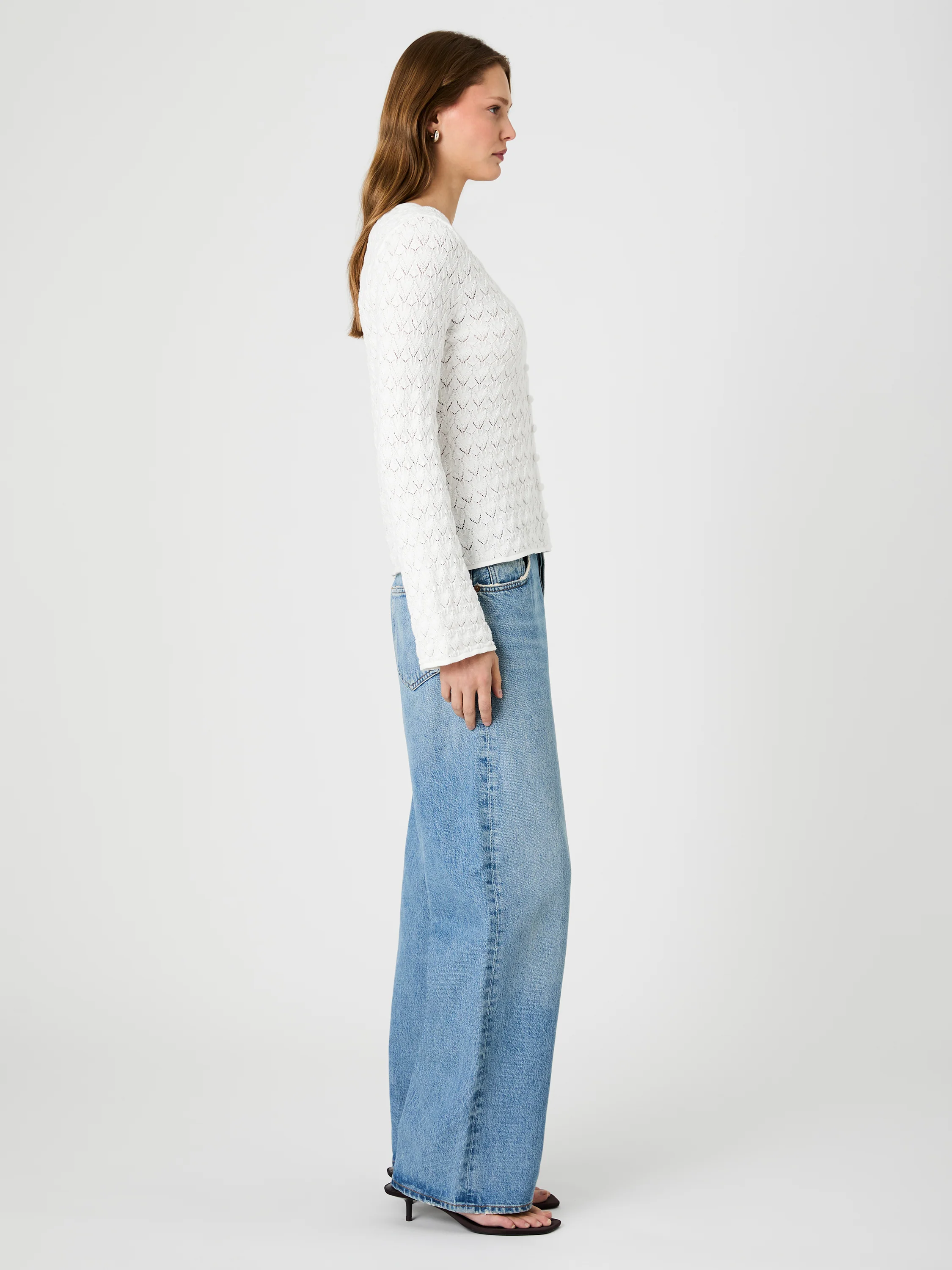 MOZART HEARTLEAF CROCHET LONG SLEEVE TOP - Image 5