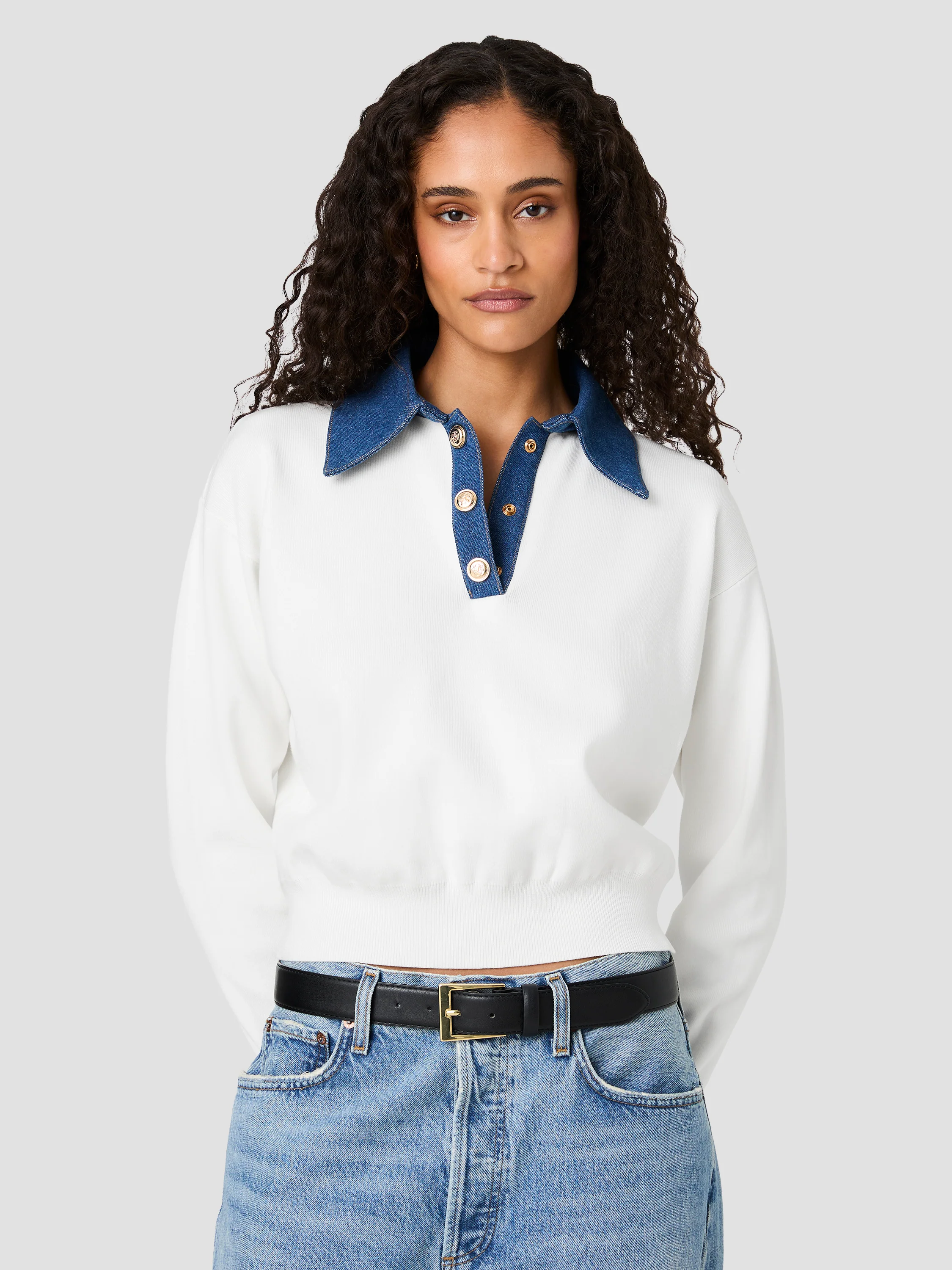 MAXIME KNIT COLLARED SWEATER - Image 2