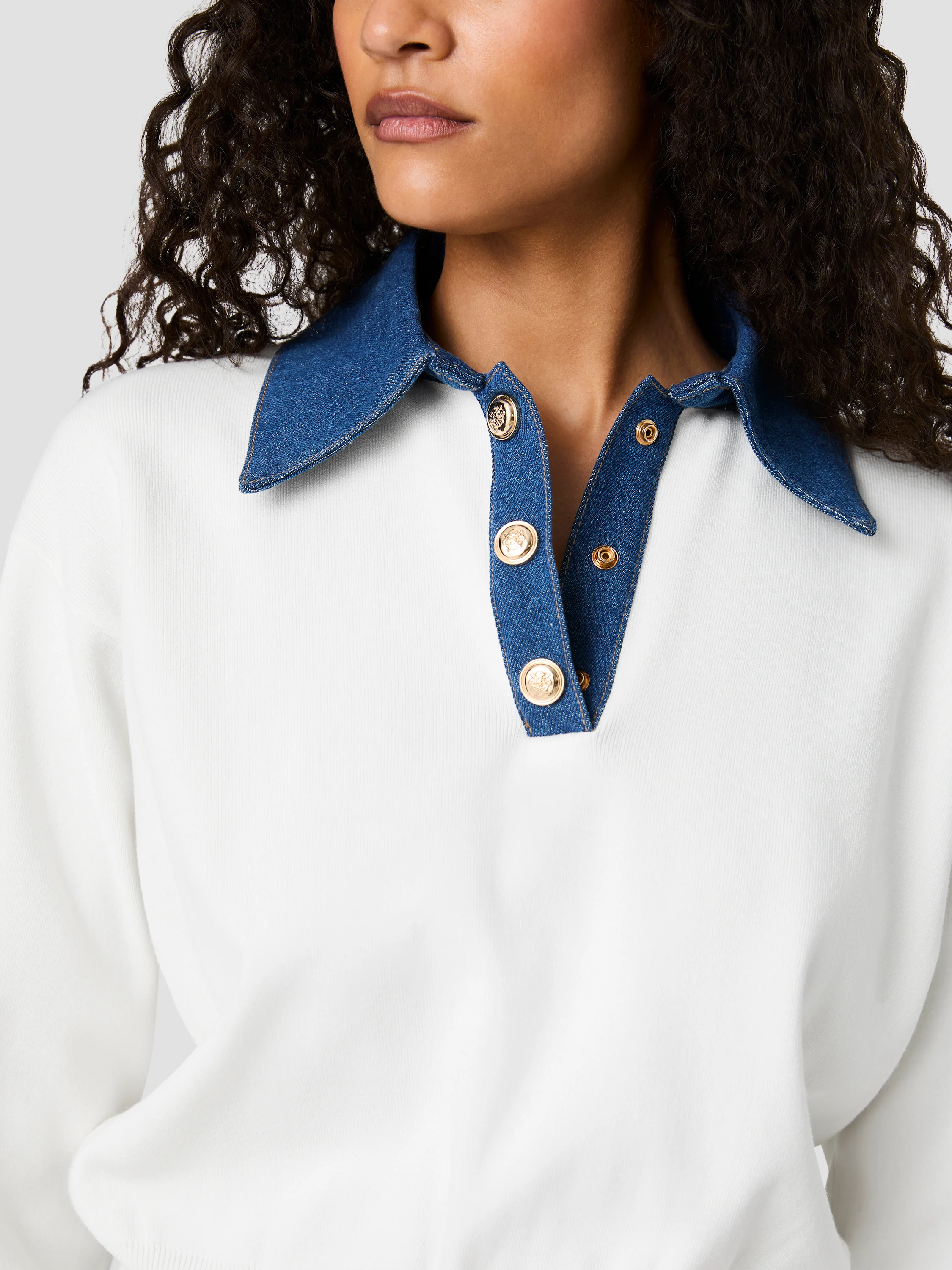 MAXIME KNIT COLLARED SWEATER - Image 3